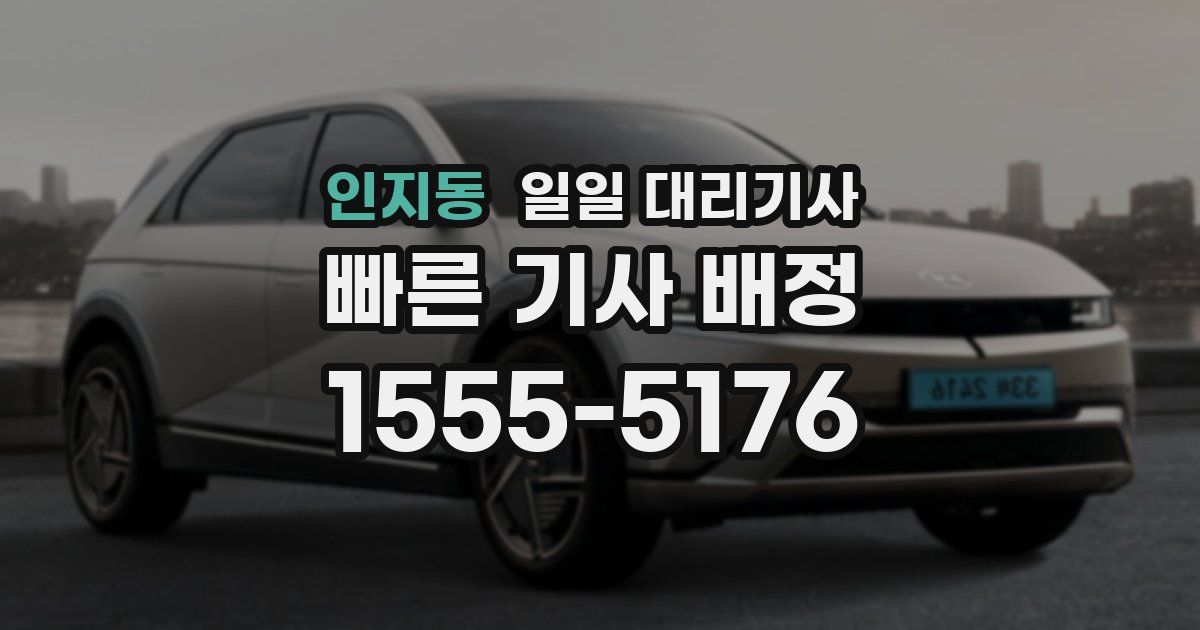 인지동 일일 대리기사