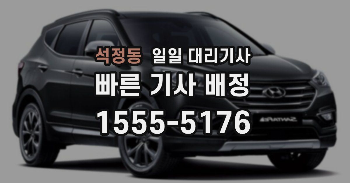 석정동 일일 대리기사