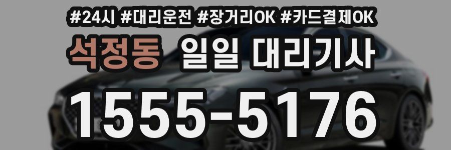 석정동 일일 대리기사