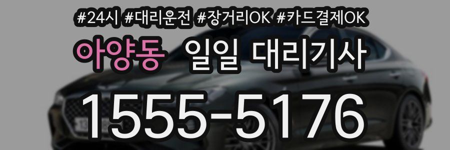 아양동 일일 대리기사
