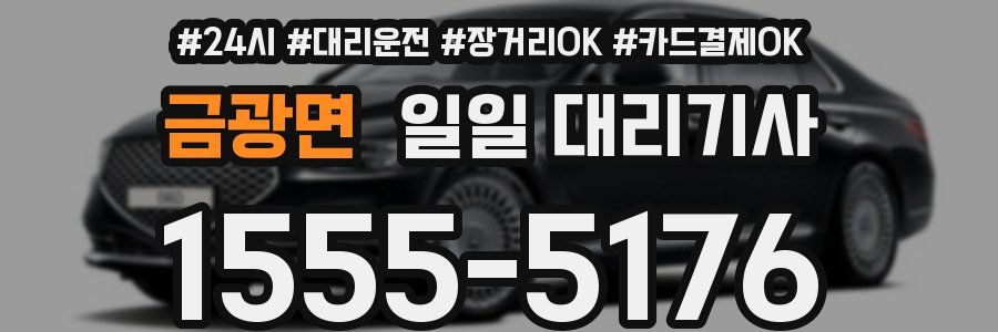 금광면 일일 대리기사