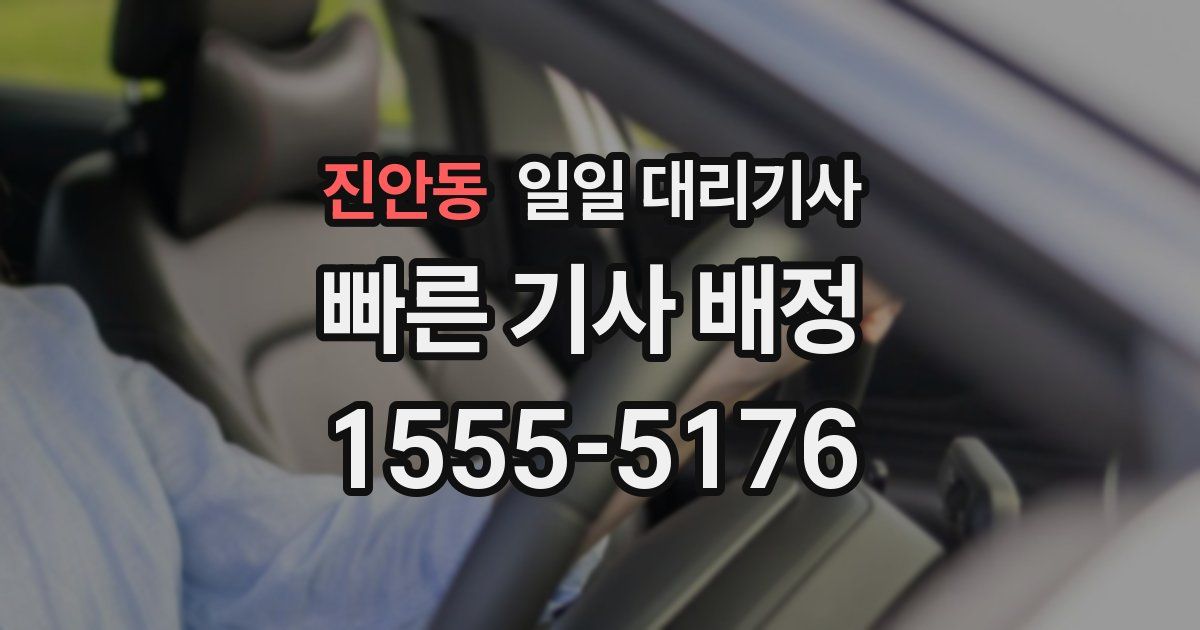 진안동 일일 대리기사