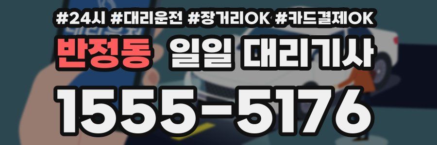 반정동 일일 대리기사