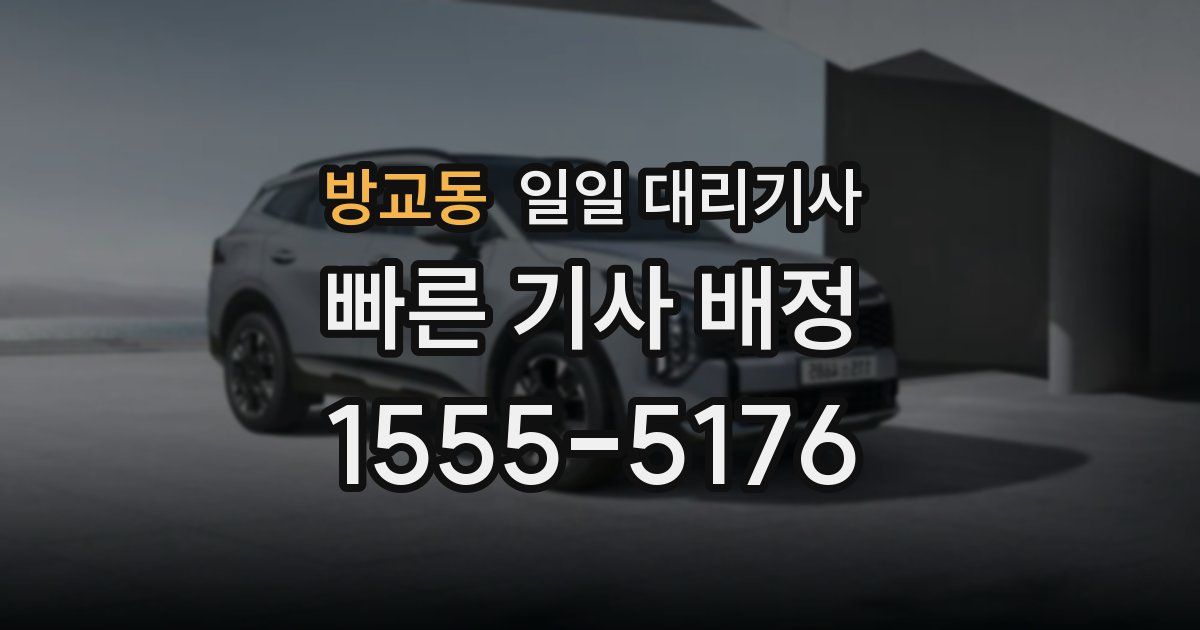 방교동 일일 대리기사