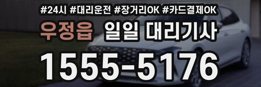 우정읍 일일 대리기사