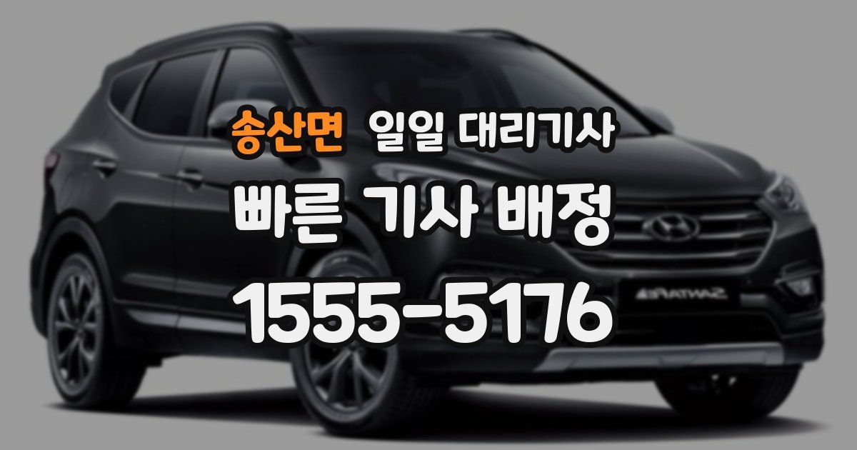 송산면 일일 대리기사