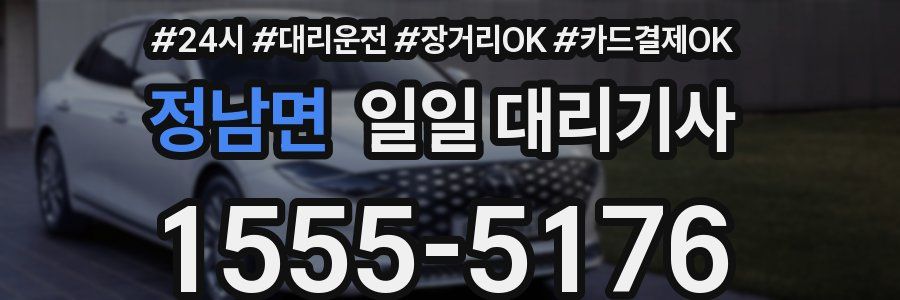 정남면 일일 대리기사