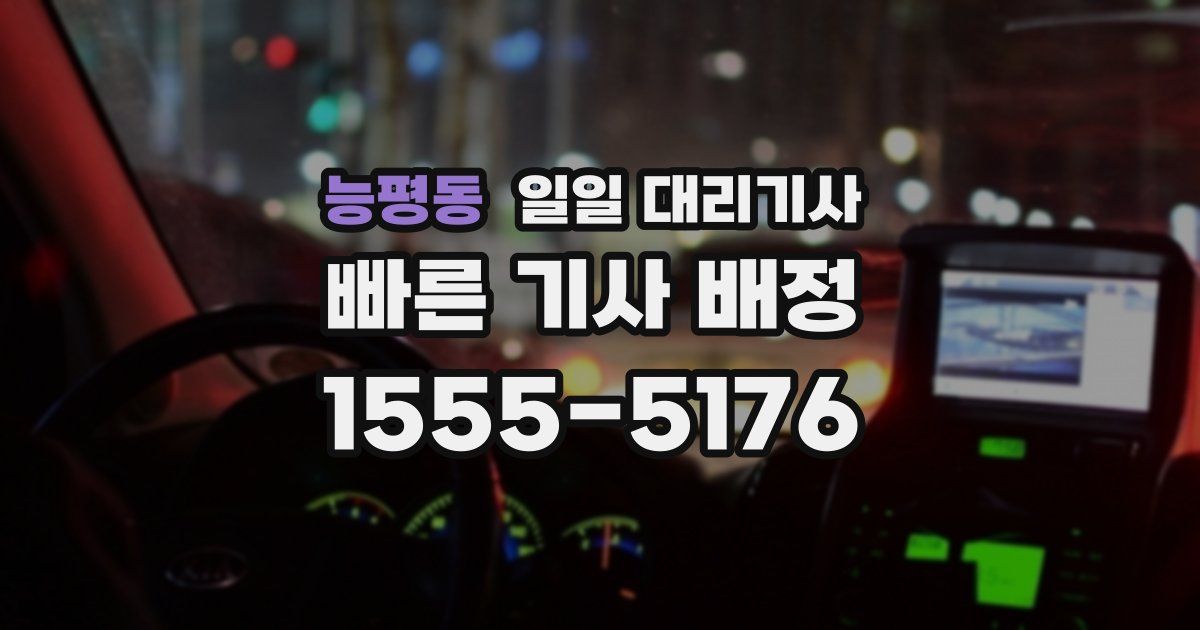 능평동 일일 대리기사