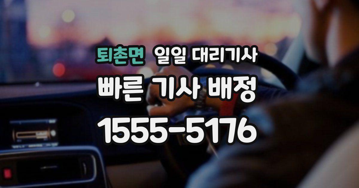 퇴촌면 일일 대리기사