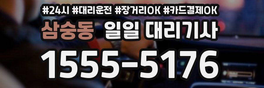 삼숭동 일일 대리기사