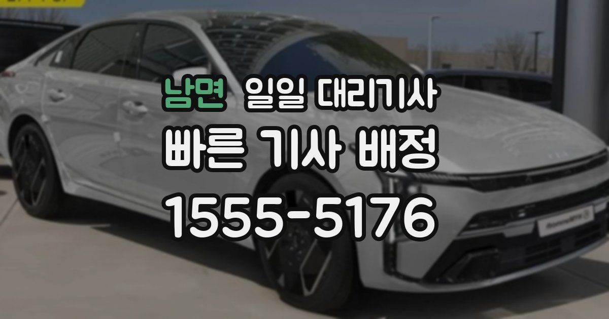 남면 일일 대리기사