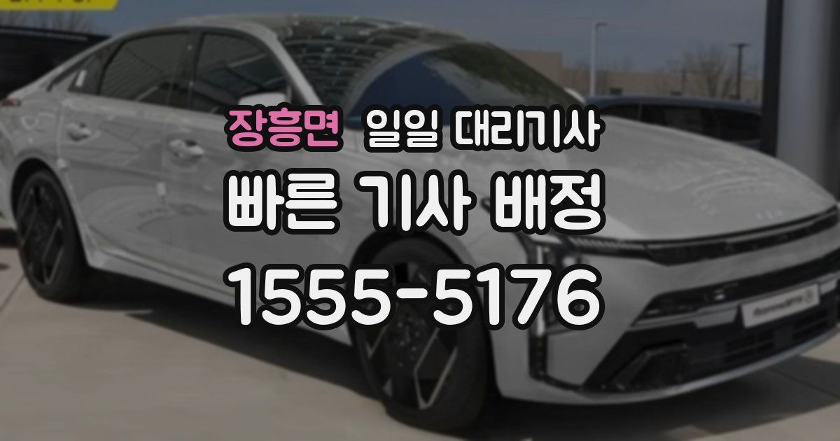 장흥면 일일 대리기사