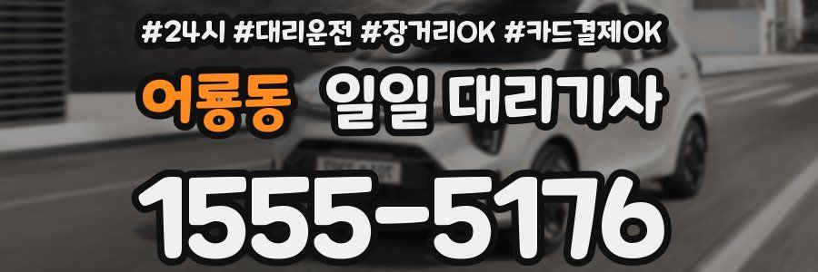어룡동 일일 대리기사