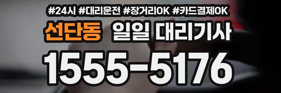 선단동 일일 대리기사