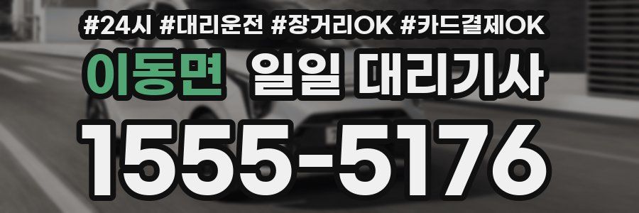 이동면 일일 대리기사