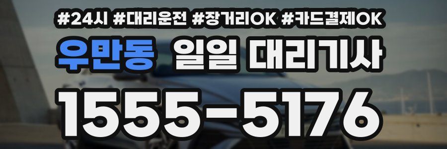 우만동 일일 대리기사