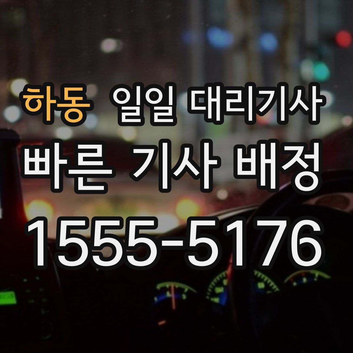 하동 일일 대리기사