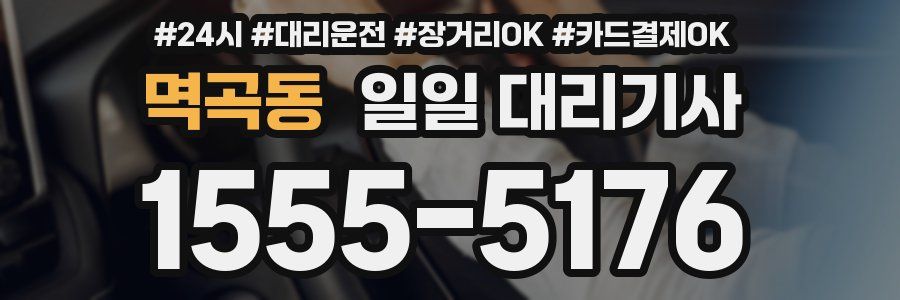 멱곡동 일일 대리기사