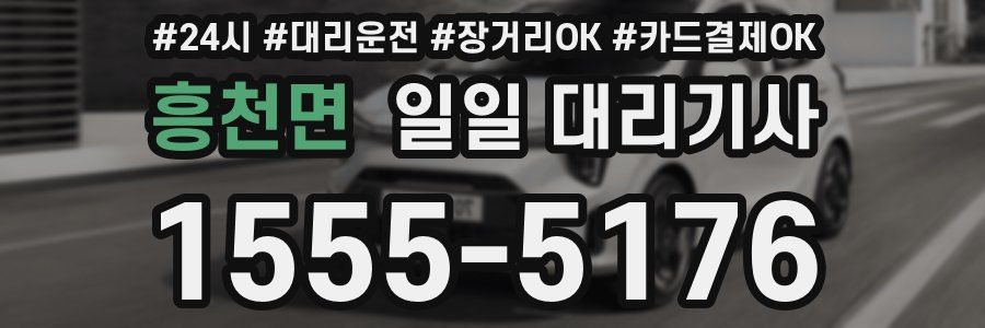흥천면 일일 대리기사
