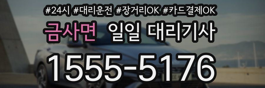 금사면 일일 대리기사