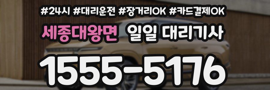 세종대왕면 일일 대리기사
