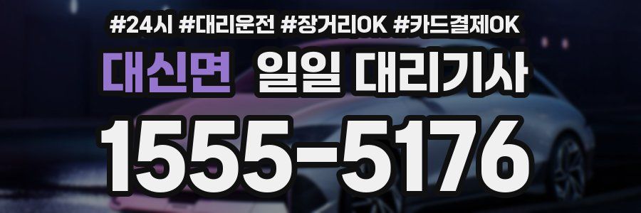 대신면 일일 대리기사