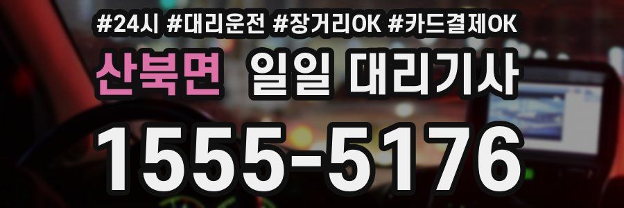 산북면 일일 대리기사