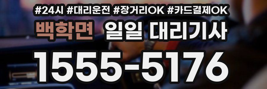 백학면 일일 대리기사