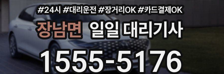 장남면 일일 대리기사