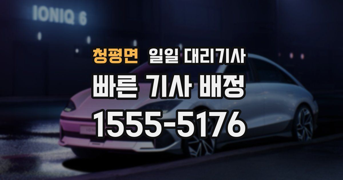 청평면 일일 대리기사