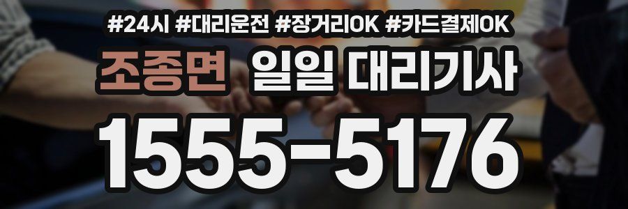 조종면 일일 대리기사