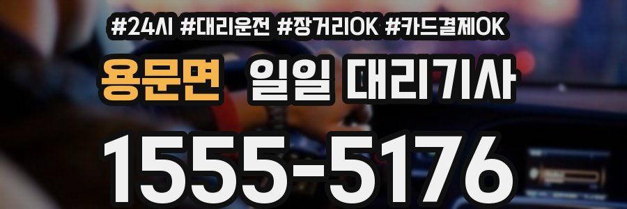 용문면 일일 대리기사