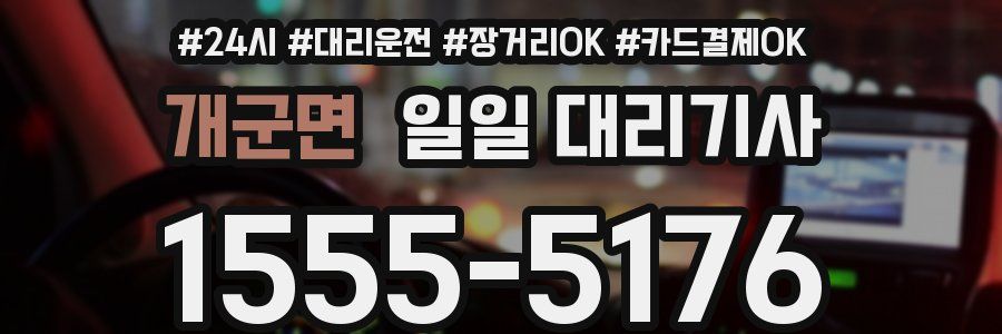 개군면 일일 대리기사
