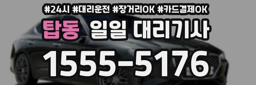 탑동 일일 대리기사