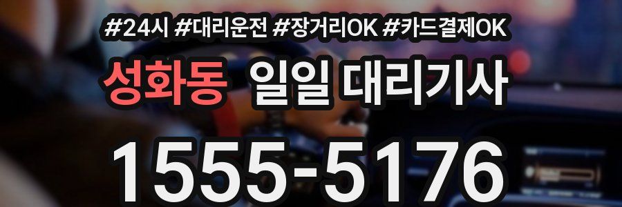 성화동 일일 대리기사