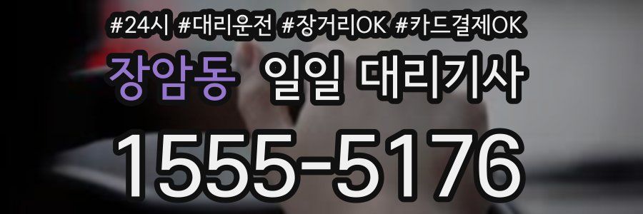 장암동 일일 대리기사