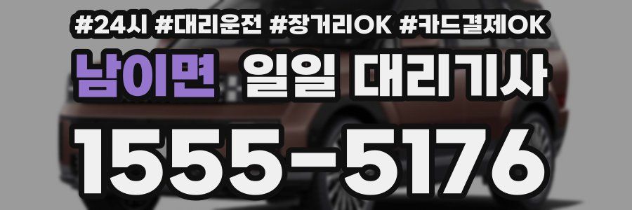 남이면 일일 대리기사