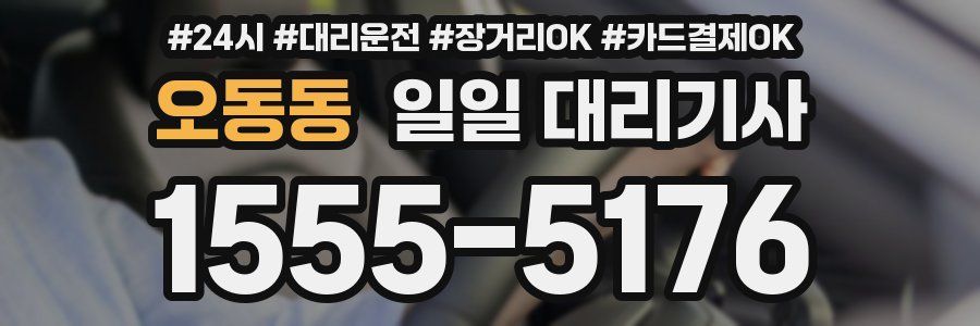 오동동 일일 대리기사