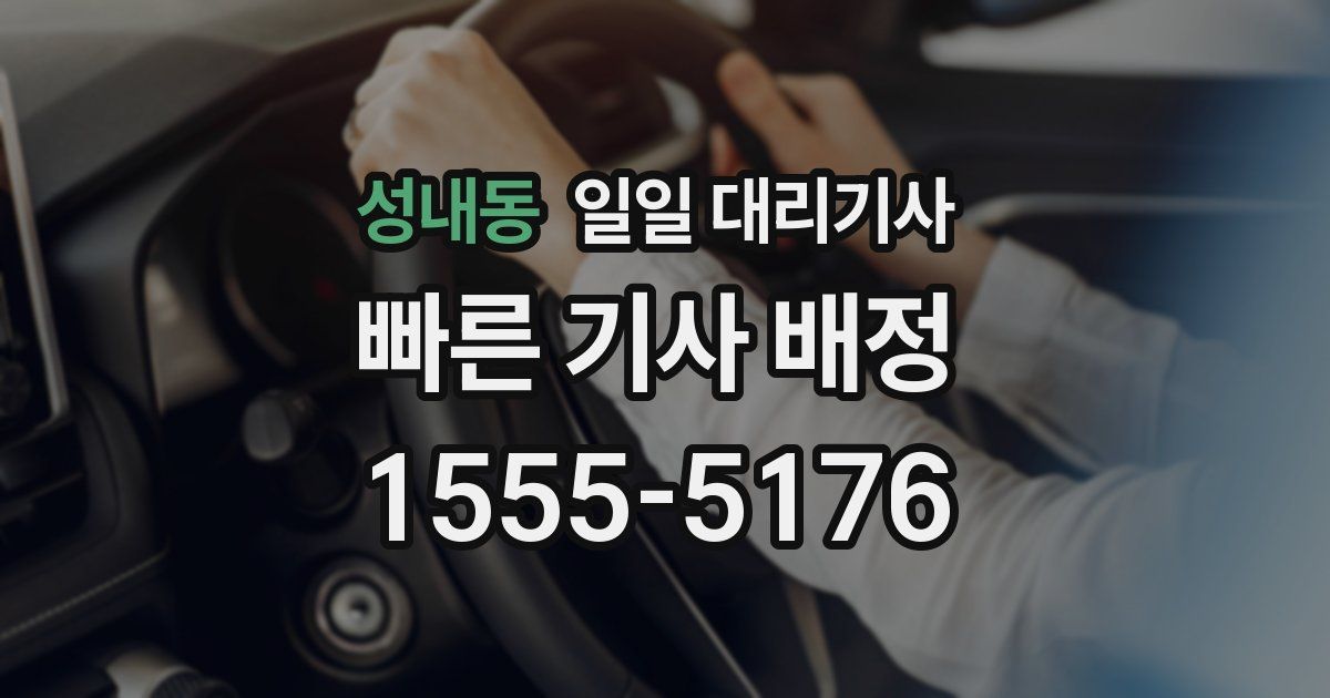 성내동 일일 대리기사