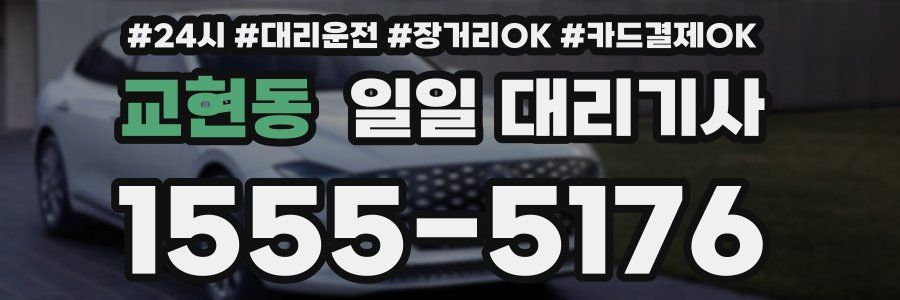 교현동 일일 대리기사