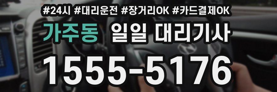 가주동 일일 대리기사
