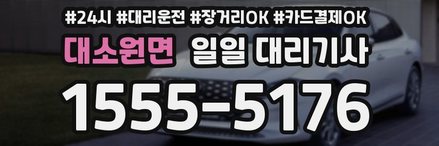 대소원면 일일 대리기사