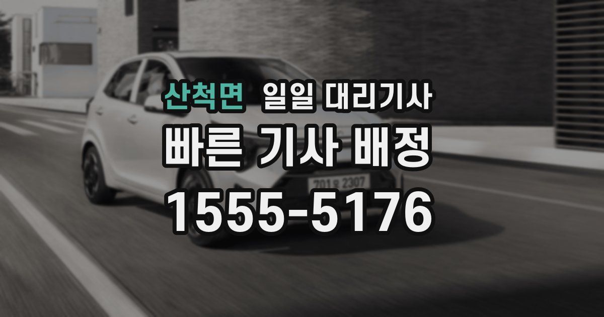 산척면 일일 대리기사