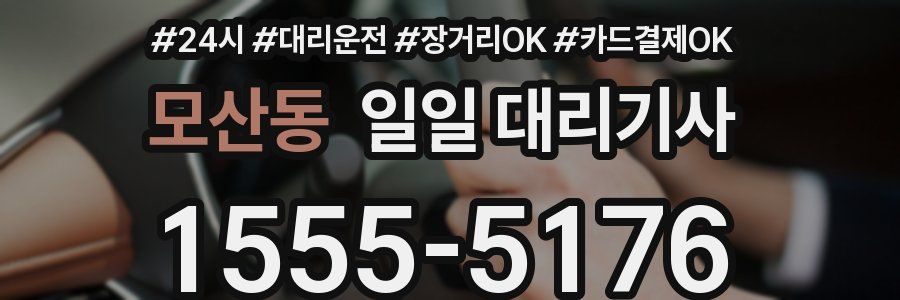 모산동 일일 대리기사