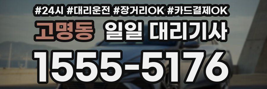 고명동 일일 대리기사