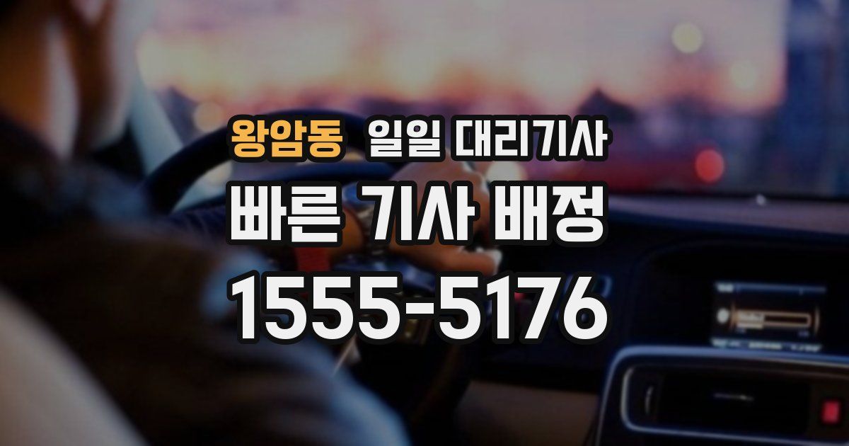 왕암동 일일 대리기사