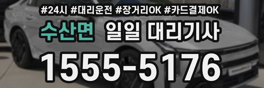 수산면 일일 대리기사