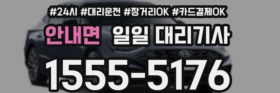 안내면 일일 대리기사