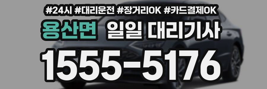 용산면 일일 대리기사