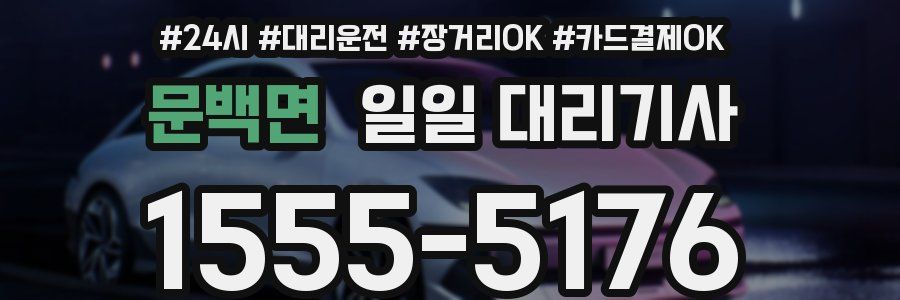 문백면 일일 대리기사